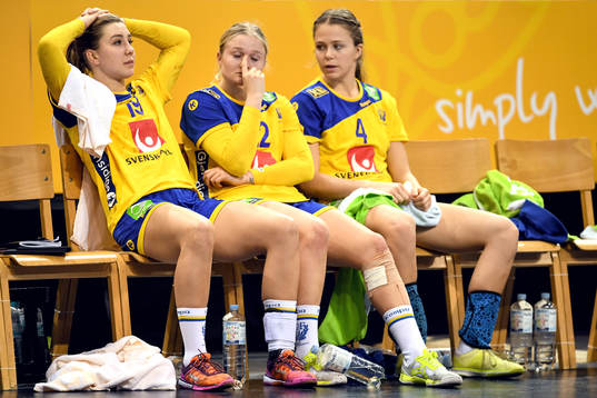 Sveriges Anna Lagerquist, Hanna Blomstrand och Olivia