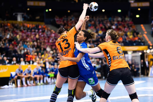 Nederländernas Yvette Broch och Laura van der Heijden