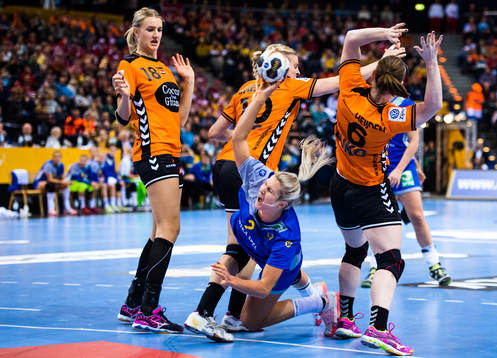 Sveriges Ulrika Toft Hansen i bronsmatchen mellan Sverige