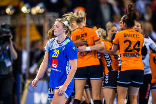 Sveriges Isabelle Gulldén deppar samtidigt som