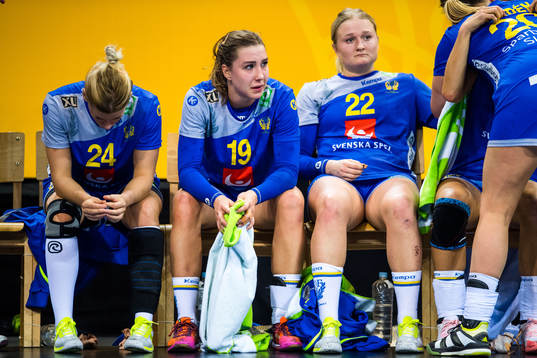 Sveriges Nathalie Hagman , Anna Lagerquist och Hanna