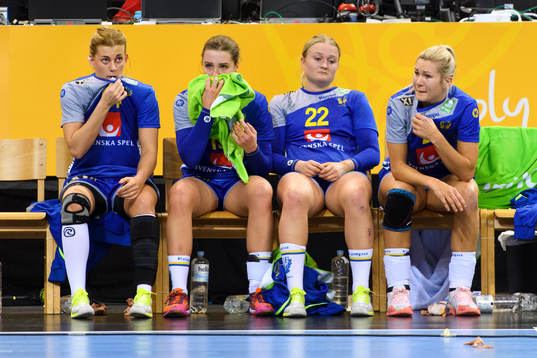 Sveriges Nathalie Hagman, Anna Lagerquist, Hanna Blomstrand