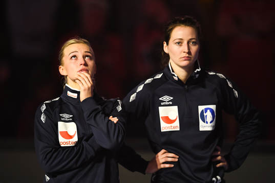 Norges Stine Bredal Oftedal och Sanna Charlotte Solberg
