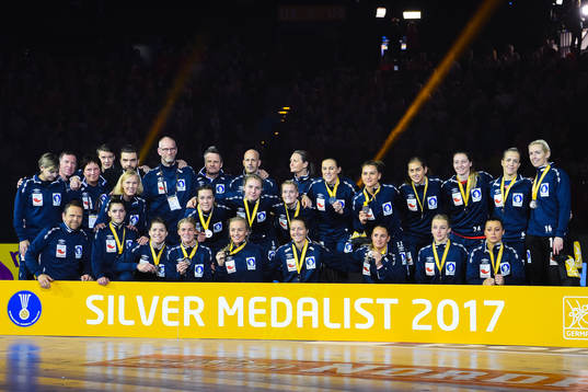 Norges spelare med silvermedaljerna