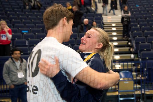 Norges Stine Bredal Oftedal med pojkvännen Rune Dahmke
