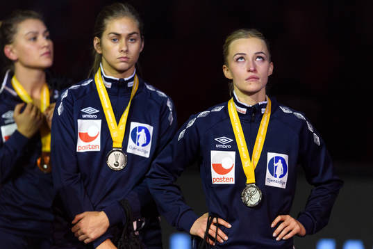 Norges Helena Gigstad Fauske och Stine Bredal Oftedal med