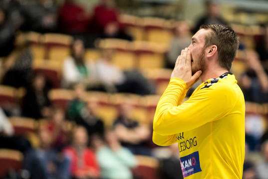 Helsingborgs målvakt Gustaf Svensson   deppar