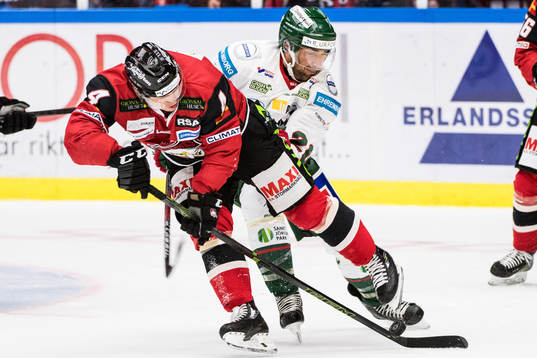 Malmö Redhawks Tuukka Mäntylä och Frölundas Joel