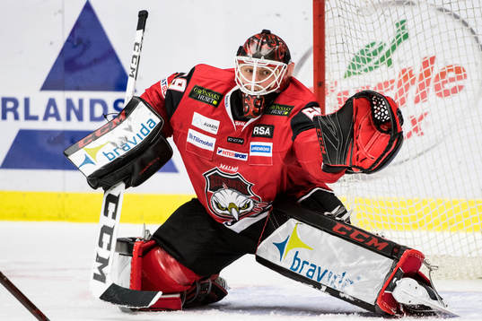 Malmö Redhawks målvakt Oscar Alsenfelt