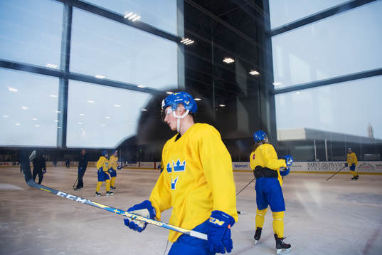 Spelare åker runt på Sveriges träning