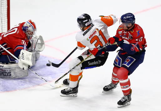Linköpings målvakt Jacob Johansson, Karlskronas Marcus