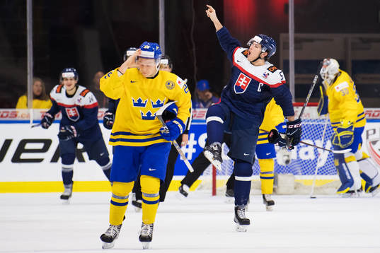 Slovakiens Martin Bodak jublar