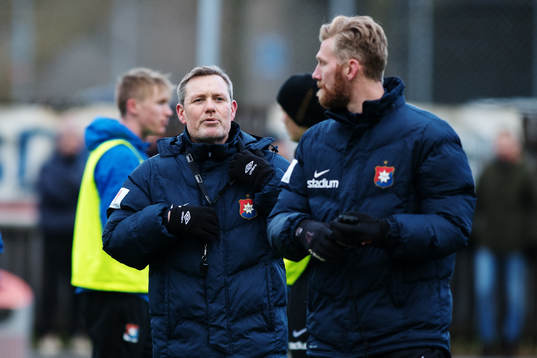 Tränare Thomas Askebrand och assisterande tränare Fredrik