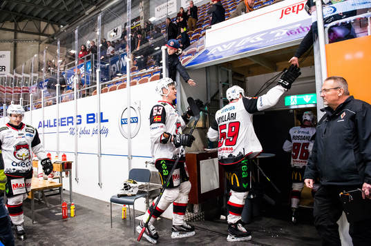Malmö Redhawks Fredrik Händemark  och Anton Mylläri