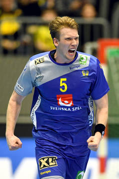 Sveriges Simon Jeppsson jublar