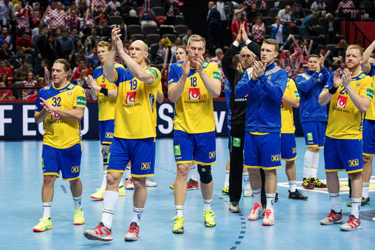 Sveriges Mattias Zachrisson, Johan Jakobsson och Fredric