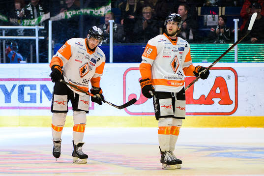 Karlskronas Morten Madsen och Daniel Gunnarsson deppar