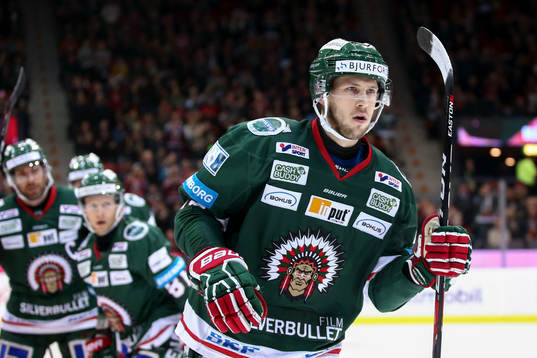 Frölundas Matt Donovan jublar