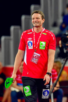 Norges förbundskapten Christian Berge deppar