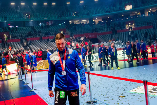 Sveriges målvakt Andreas Palicka deppar