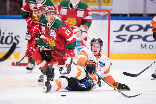 Moras Emil Bejmo och Karlskronas Carl Persson  i