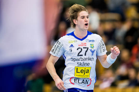 Ystads Anton Hallbäck jublar