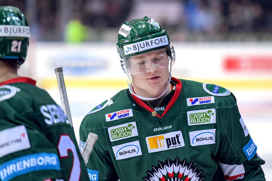 Frölundas Carl Grundström deppar