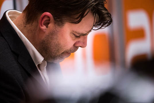 Karlskronas tränare Ove Molin  deppar