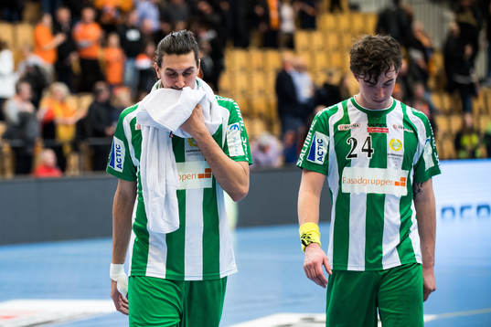 Hammarbys Rickard Lönn och Hannes Nyström deppar