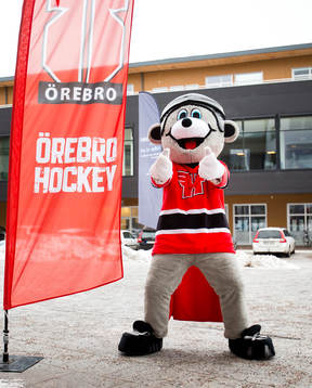 Örebros maskot Harry Hero