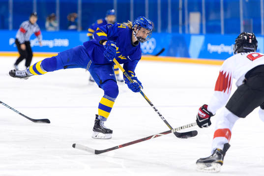 Sabina Küller of Sweden in the Women's Ice Hockey