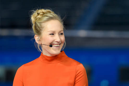 Kim Martin in the Eurosport Studio
