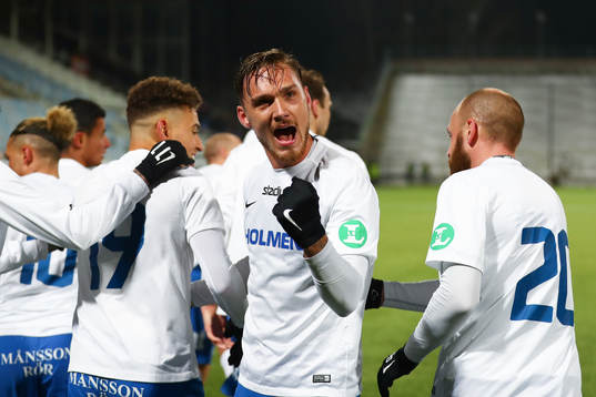 Norrköpings Linus Wahlqvist jublar