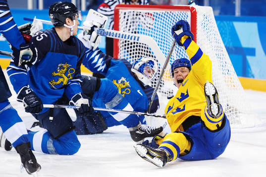 Patrik Zackrisson of Sweden celebrates