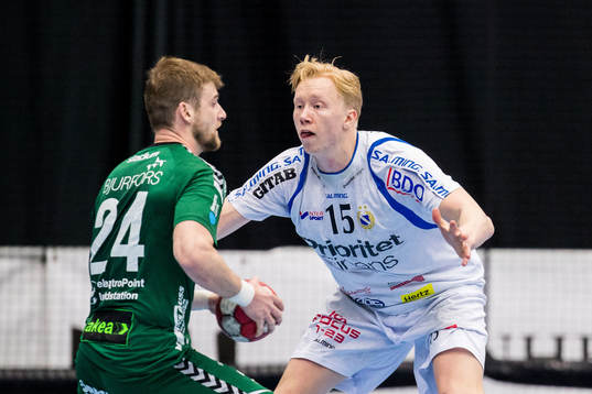 Helsingborgs Sasa Puljizovic och Redbergslids Simon