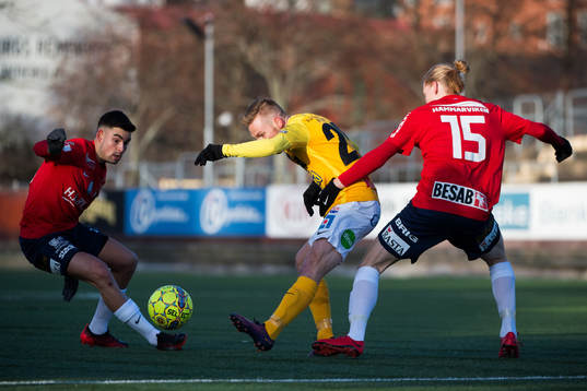 Falkenbergs Tobias Englund och Örgrytes Gustav Ludwigson