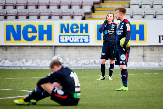 Helsingborgs Darijan Bojanic, Max Svensson och Andreas