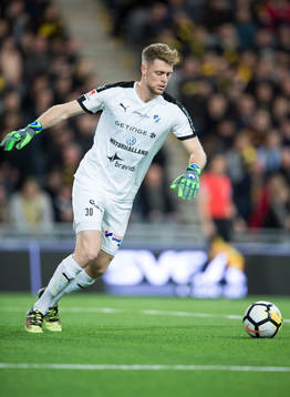 Halmstads målvakt Malkolm Nilsson