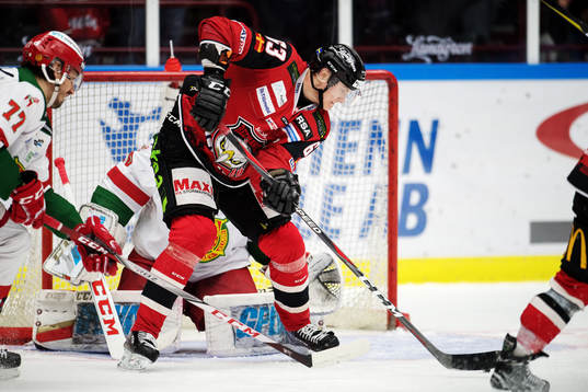 Malmö Redhawks Fredrik Händemark gör 5-1-målet