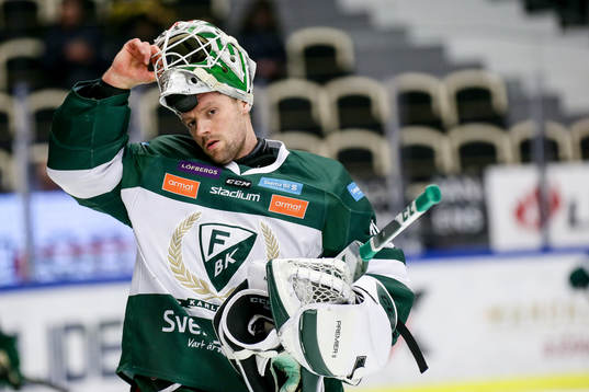 Färjestads målvakt Lars Haugen