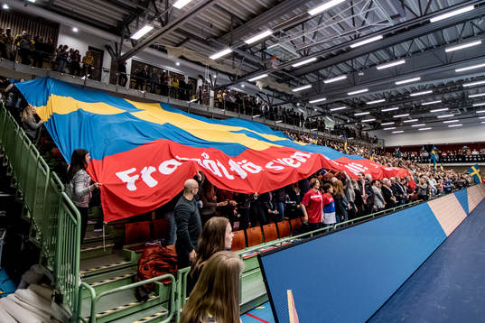 Tifo på läktaren