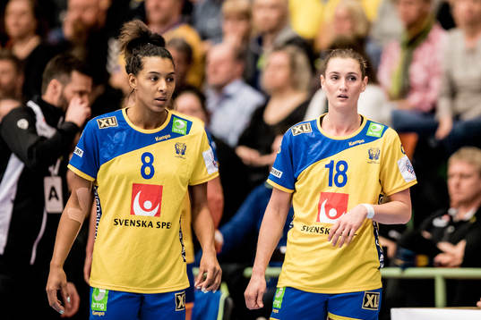 Sveriges Jamina Roberts och Marie Wall