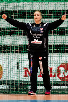 Lugis målvakt Ida Nilsson jublar