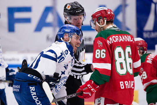 Leksands Matt Carey och Moras Mathias Bromé