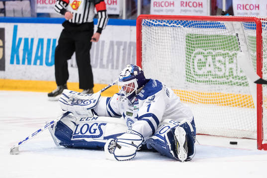 1-0 bakom Leksands målvakt Tex Williamsson  i