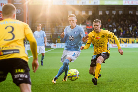 Malmö FFs Sören Rieks och Elfsborgs Samuel Holmén