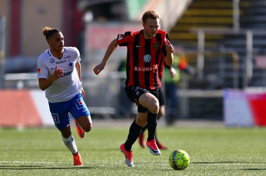 Brommapojkarnas Tim Söderström och Norrköpings Alexander