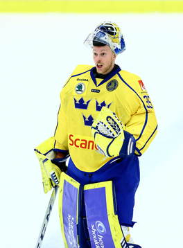 Sveriges målvakt Magnus Hellberg