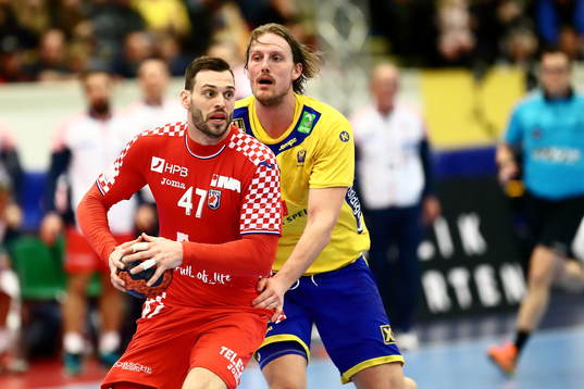 Kroatiens Jakov Vrankovic  och Jesper Nielsen