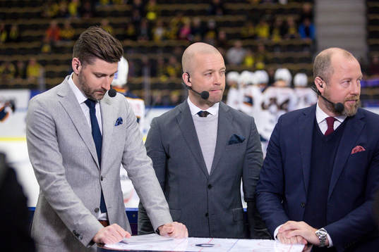 Cmores Björn Oldeen, Johan Tornberg och Petter Rönnqvist